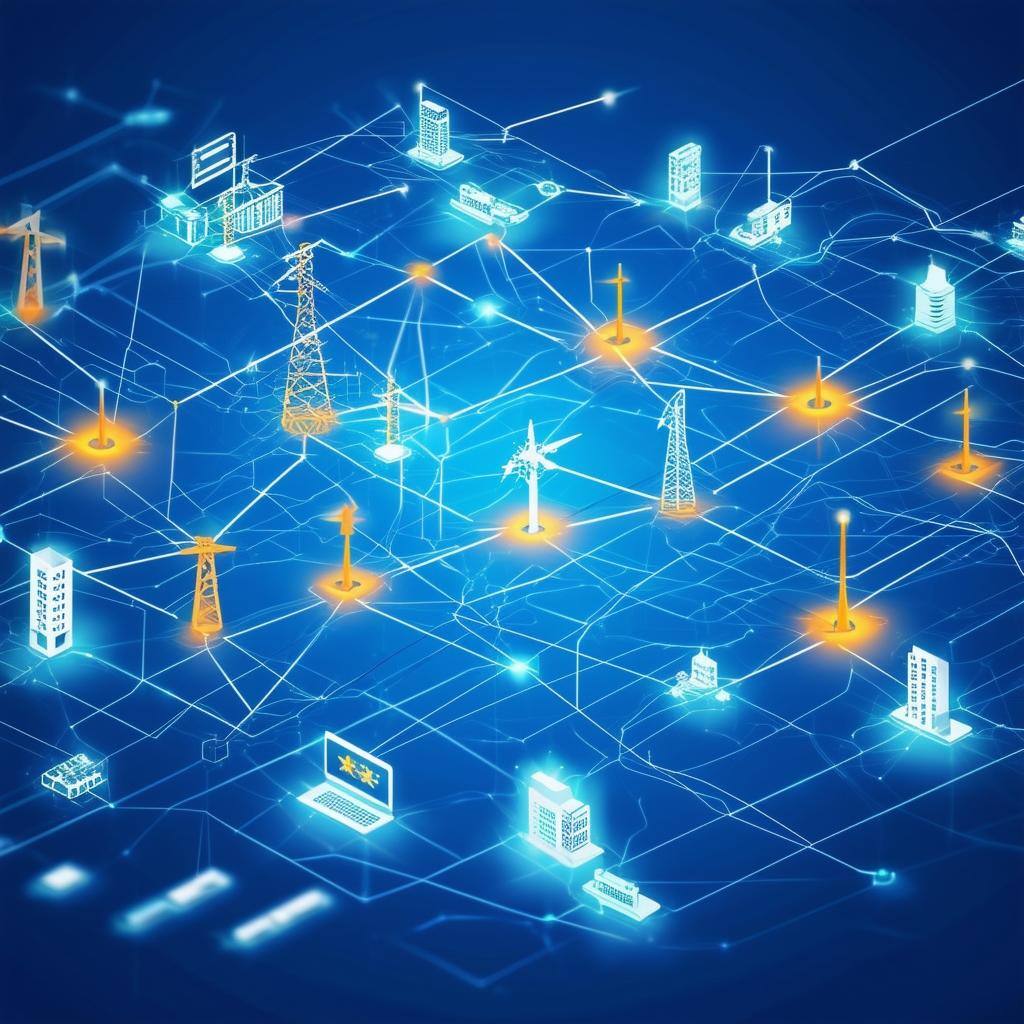 An image of a network of interconnected critical infrastructure sectors, such as energy, transportation, banking, and digital infrastructure, with a f