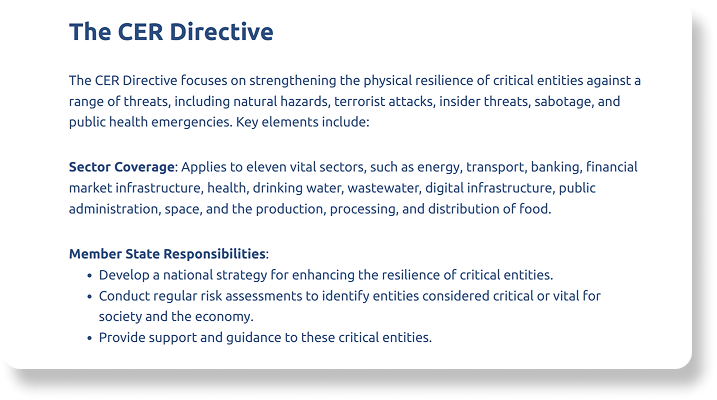 CER directive