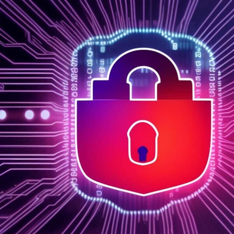 What is Cybersecurity? Image of a digital lock